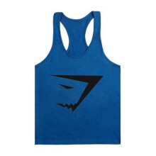 (BlueBlack,XL)Camiseta sin mangas de culturismo de Estados Unidos Gimnasio Cuerda Entrenamiento Espalda Chaleco Camiseta de fitness