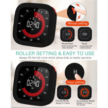 Digitale Visuele Timer, Oplaadbare Afteltimer met Instelbaar Volume en Helderheid, Magnetische Achterkant voor Keukentimer