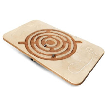 Wooden Balance Board, Leg Training, Non-Slip Swing Board, Suitable for Yoga Twists and Daily Training