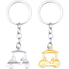 Golf Cart Charm Keychain for Brother and Sister, 2 PCS
