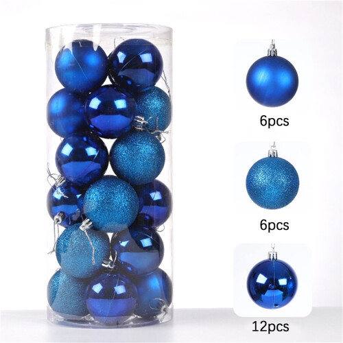 Christmas Ball Ornaments Set Glittering Shatterproof