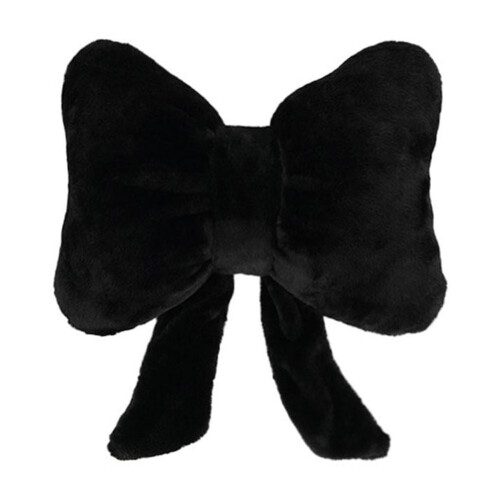 Soft Furry Bow Throw Pillow Plush Home Decor 1 Pack