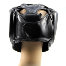 4X Black Good Headgear Guard Training Helmet Kick Boxing Protection Gear