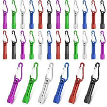 30 Pack Keychain Flashlights Bulk,LED Metal Carabiner Clip Lights,Compact Emergency Lights for Camping, Hiking