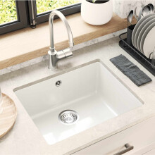 vidaXL Sink White 530 x 460 mm 80% Quartz and 20% Resin