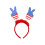 Women's Red White Blue Glitter Headband with Spinning Star 1