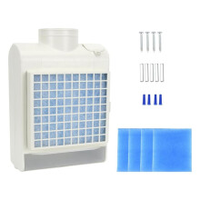 3-in-1 Innen-Trocknerabluftset für Elektrische Wäschetrockner, Trocknerabluftbox mit Siebfilter, Wasserzieh-System & 5 Filter