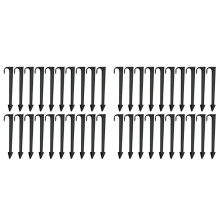 100 Tiges Fixes de Tige de Terre, Ancrages de Tuyau D'Irrigation de Jardin, Supports de Tuyaux Ă Pieux Fixes, Supports de Tuyaux pour Jardin