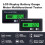 Battery Capacity Indicator LCD Green Backlight 12V-48V 4