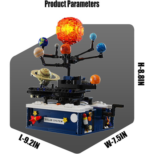 Solar System Building Set Galaxy Space Globe 8+ 2