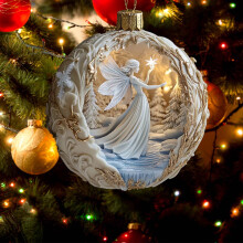 Christmas Ornaments Set Vintage Style 2D Pendant Decor