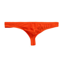 Men's transparent thongs ice silk low-rise T-back underwear