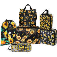 Compression Packing Cubes Set Waterproof Luggage Organizer