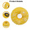 Donut Refrigerator Magnet Home Decoration Yellow 7