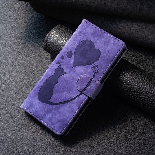 Purple PU Leather Flip Wallet Case for Samsung Galaxy A34 1