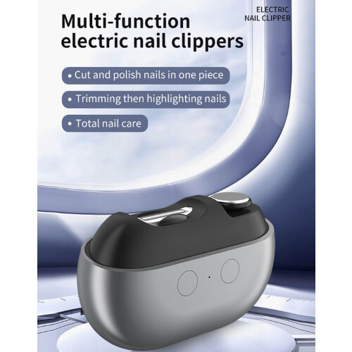 Electric Nail Clipper for Seniors with LED Light and 1