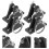 Boat Bimini Deck Hinges Nylon 4 pcs with Mount Base and 1