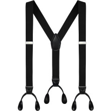 Men's Y-Back Suspenders 1.4 Inches Wide Adjustable Elastic