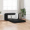 VidaXL vidaXL Folding Sofa Bed Black 112 x 60 x 55 cm Fabric 1