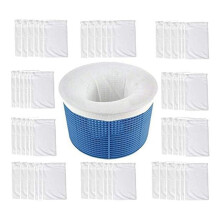Swimming Pools Skimmer Basket Bag Elastic Filter White Elasticity Splitter Pool Skimmer Net Fine Mesh Net Bag