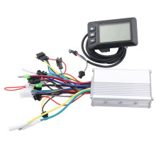 500W Elektrisk Skoterkontroll BorstlöS Motor 36V-48V+LCD-DisplaymäTare SM5+2 för TillbehöR Till Elskoter