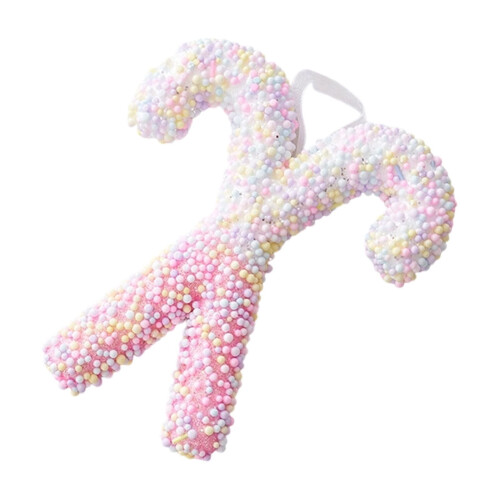 AuroraX Christmas ornaments pink candy cane 6 pcs 1