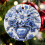 Blue and White Porcelain Christmas Bauble Ceramic Ornament 6