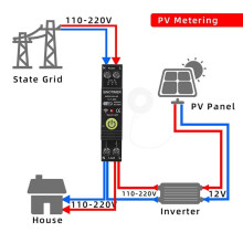 WIFI Overvoltage and Undervoltage Protector Photovoltaic Bidirectional Meter KWH Metering