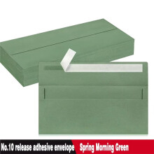 Envelope Grass Green 100pcs Autohesion KraftPaper 241x105mm Business Postcard Giftbox Packaging Envelopes