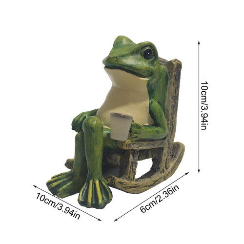 Solar-Powered Frog Night Light Waterproof LED Garden Decor 1