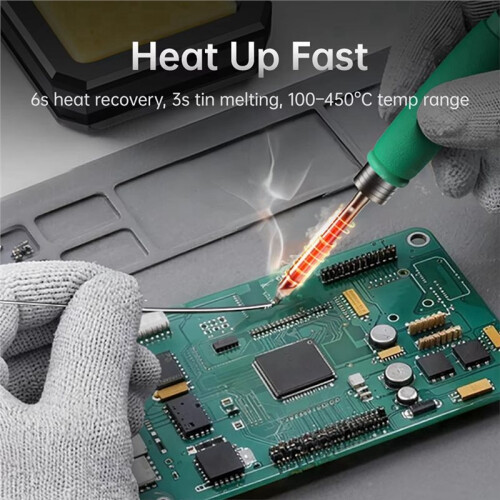 DWS-P2-F210 100W Portable Heating Tool PD Type-C Rechargeable 100-450C Digital Workshop Device EU Plug 2