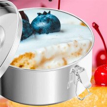 Molde de Flaneras, Molde de Flan de AçO InoxidáVel com Tampa - Fabricante de Flan para Panela de 6 Quartos (3QT, 8QT DisponíVeis) - com Rack