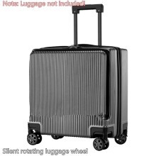 8pcs Suitcase Wheels Replacement,2.36in/60mm Thick 0.47in/12mm Resistant Rubber Mute Caster Replacement Luggage Wheels A