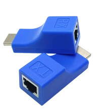1080P HD -Kompatibler Extender RJ45- Netzwerk 30M zu RJ45 über CAT6 UTP LAN Extender-Kabeladapter für HDTV DVD