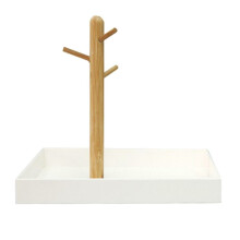 Key Tray for Entryway Table, Catchall Tray Organizer with 3 Tiers Wood Rack for Keys,Bracelets,Watches,Jewelry,Phone B