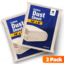 2 x JMS Bridge Cotton Dust Sheet - 10' x 8'ft