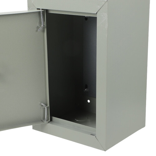 Light Grey Steel Outdoor Junction Box 1 Unit 2