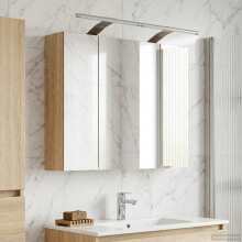vidaXL Badezimmerspiegelschrank Sonoma-Eiche 60 x 14,5 x 50 cm