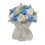 Artificial Wedding Bouquet Blue Elegant Decorative 5