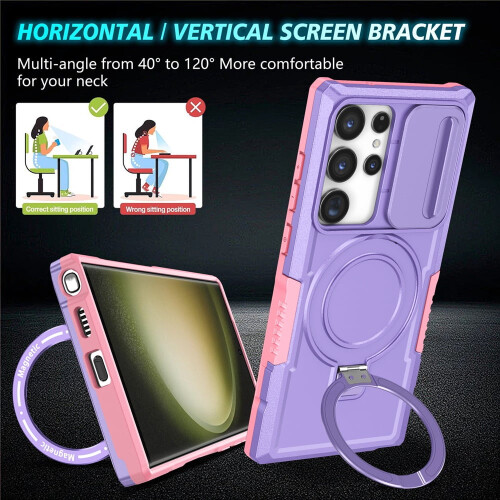 Purple Shockproof Case for Samsung Galaxy S24 Ultra 6.8 1
