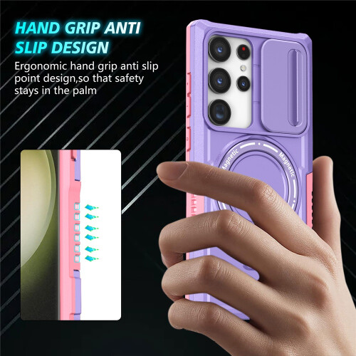 Purple Shockproof Case for Samsung Galaxy S24 Ultra 6.8 2