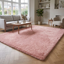 (PINK, 200X290 CM) Extra Large Rugs Fluffy Shaggy Living Room Rug
