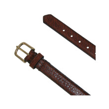 Boston Leather Men's 32 mm Wide Bison Leather Belt