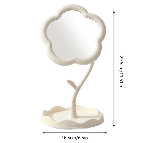 Flower-Shaped Makeup Vanity Desk Minimalist Home 1