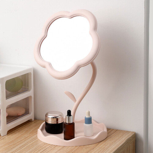 Flower-Shaped Makeup Vanity Desk Minimalist Home 2