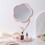 Flower-Shaped Makeup Vanity Desk Minimalist Home 4