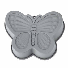Butterfly Cake Pan Grey Silicone Non-Stick 12 pcs