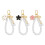Flower Keychain Charms for Women 3 Pcs 1
