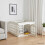VidaXL vidaXL 4 Panel Dog Playpen White 63 x 63 x 40 cm Plastic 1