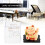 Mini Solar Lucky Cat Car Decoration Yellow 7
